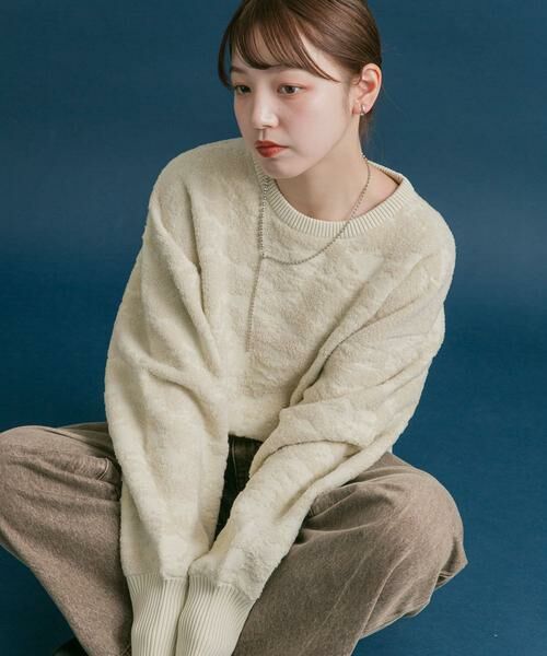 KBF / ケービーエフ ニット・セーター | マーブルジャガードニット | 詳細22