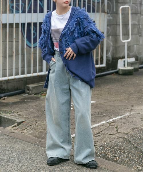 KBF / ケービーエフ カーディガン・ボレロ | ジャガードフリンジカーディガン | 詳細20