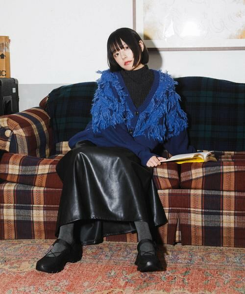 KBF / ケービーエフ カーディガン・ボレロ | ジャガードフリンジカーディガン | 詳細25