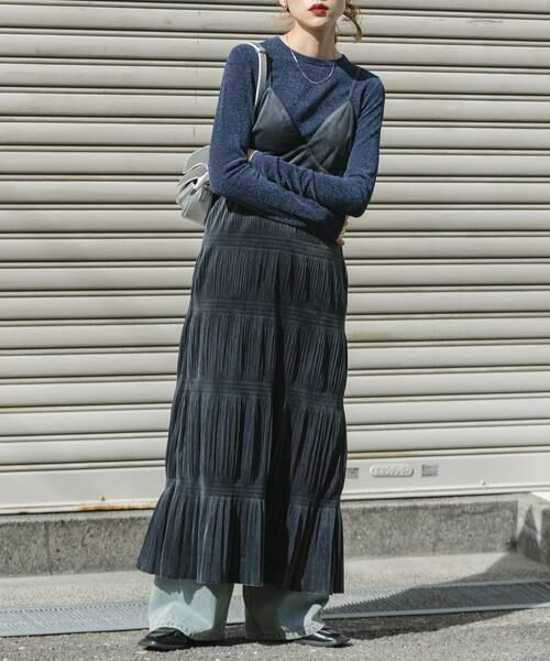 KBF / ケービーエフ ニット・セーター | ベロアライクスリムニット | 詳細16