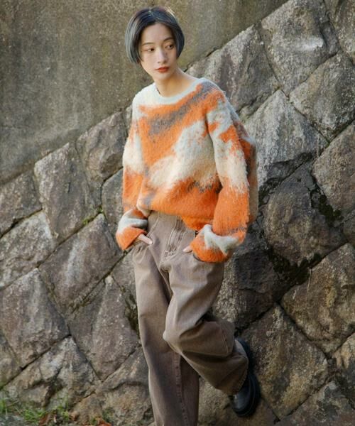 KBF / ケービーエフ ニット・セーター | ギャラクシーシャギーニット | 詳細3