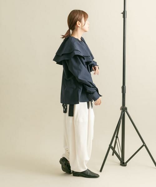 KBF / ケービーエフ シャツ・ブラウス | ラッフルカラーブラウス | 詳細5