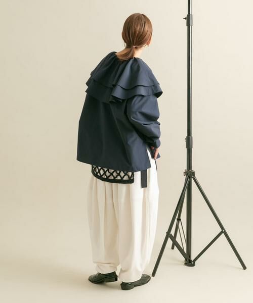 KBF / ケービーエフ シャツ・ブラウス | ラッフルカラーブラウス | 詳細6