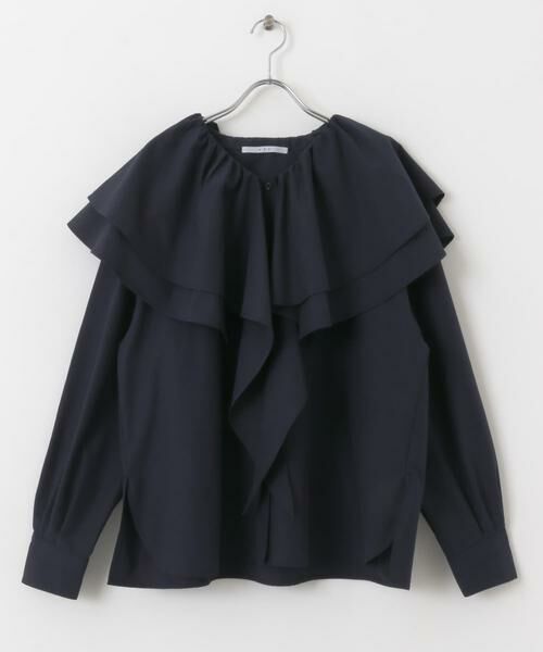 KBF / ケービーエフ シャツ・ブラウス | ラッフルカラーブラウス | 詳細7