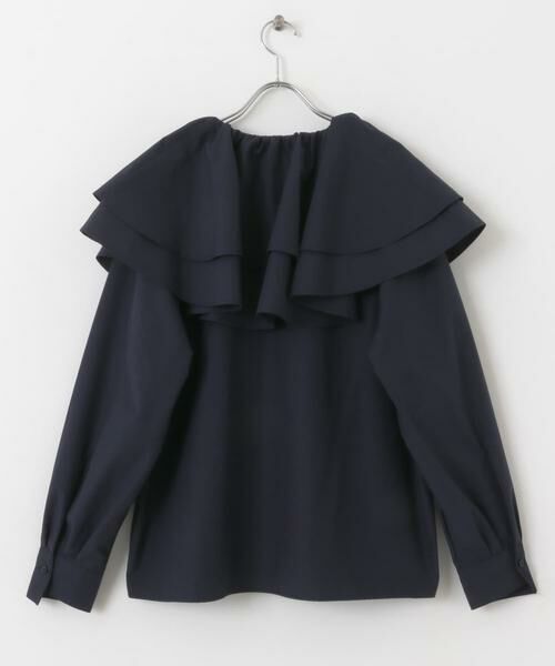 KBF / ケービーエフ シャツ・ブラウス | ラッフルカラーブラウス | 詳細8