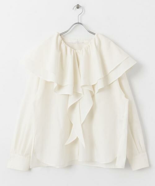 KBF / ケービーエフ シャツ・ブラウス | ラッフルカラーブラウス | 詳細20