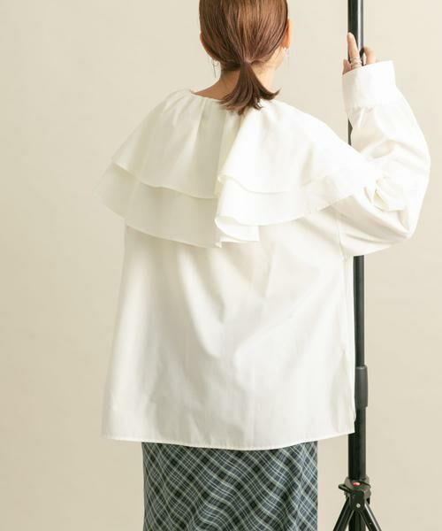 KBF / ケービーエフ シャツ・ブラウス | ラッフルカラーブラウス | 詳細14