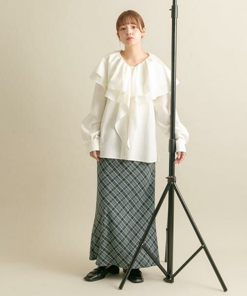 KBF / ケービーエフ シャツ・ブラウス | ラッフルカラーブラウス | 詳細15