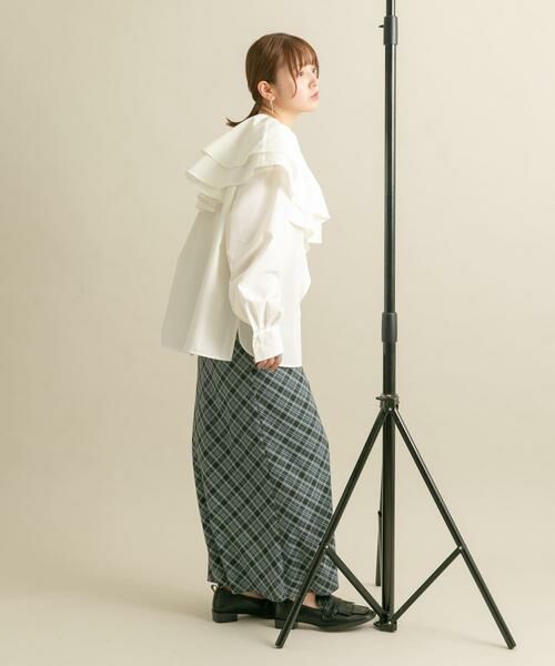 KBF / ケービーエフ シャツ・ブラウス | ラッフルカラーブラウス | 詳細16