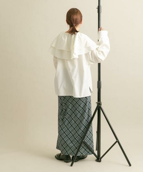 KBF / ケービーエフ シャツ・ブラウス | ラッフルカラーブラウス | 詳細17