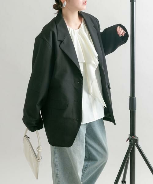 KBF / ケービーエフ シャツ・ブラウス | ラッフルカラーブラウス | 詳細18