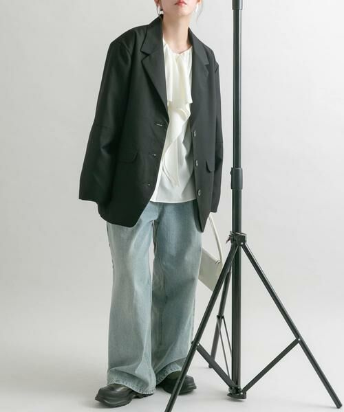 KBF / ケービーエフ シャツ・ブラウス | ラッフルカラーブラウス | 詳細19