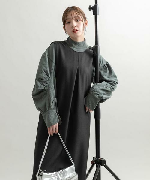 KBF / ケービーエフ シャツ・ブラウス | ボリュースリーブハイネックブラウス | 詳細4