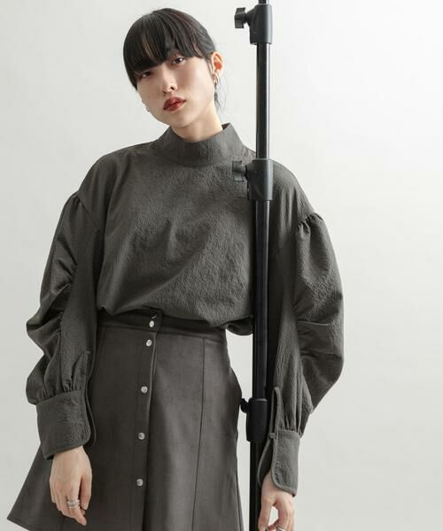 KBF / ケービーエフ シャツ・ブラウス | ボリュースリーブハイネックブラウス | 詳細22