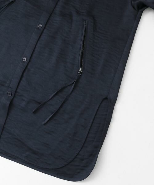 KBF / ケービーエフ シャツ・ブラウス | サテンロングシャツ | 詳細18