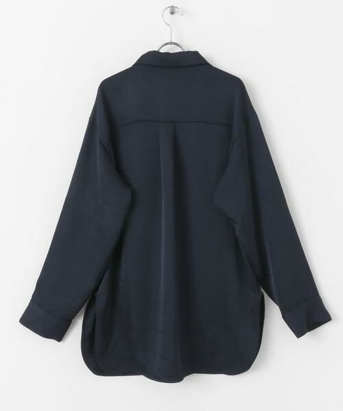 KBF / ケービーエフ シャツ・ブラウス | サテンロングシャツ | 詳細19