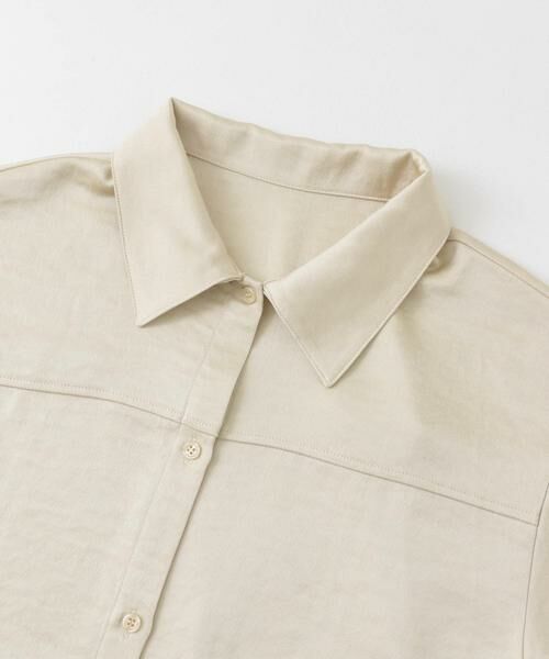 KBF / ケービーエフ シャツ・ブラウス | サテンロングシャツ | 詳細30