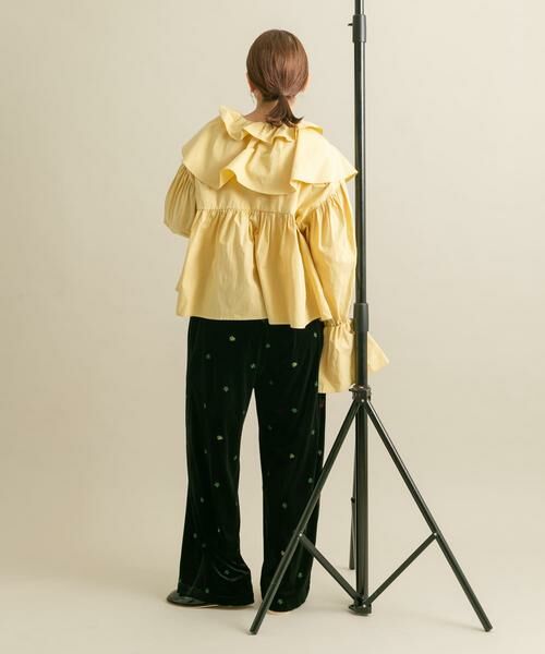 KBF / ケービーエフ シャツ・ブラウス | ダブルフリルカラーブラウス | 詳細6