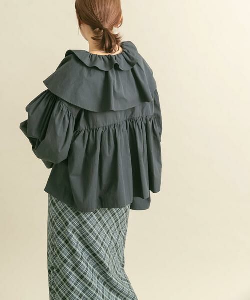 KBF / ケービーエフ シャツ・ブラウス | ダブルフリルカラーブラウス | 詳細22