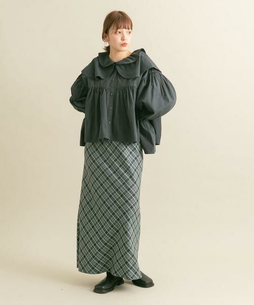 KBF / ケービーエフ シャツ・ブラウス | ダブルフリルカラーブラウス | 詳細23