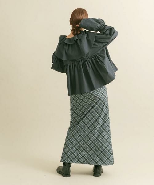 KBF / ケービーエフ シャツ・ブラウス | ダブルフリルカラーブラウス | 詳細25