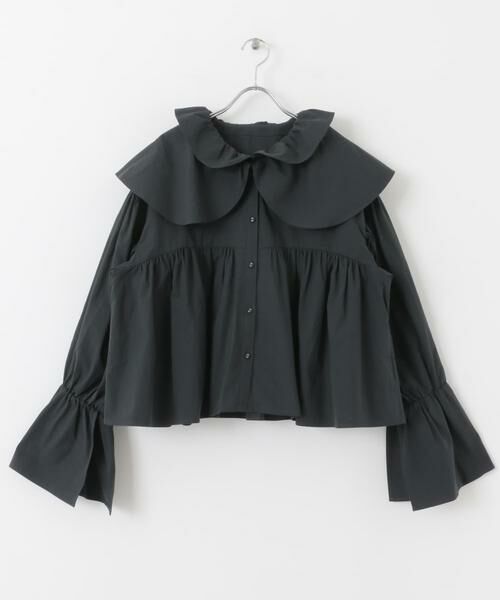 KBF / ケービーエフ シャツ・ブラウス | ダブルフリルカラーブラウス | 詳細26