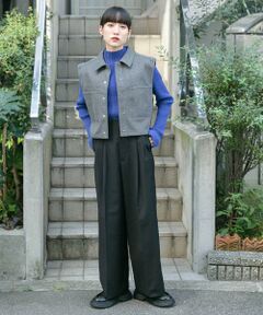 KBF / ケービーエフ その他パンツ | 『2サイズ展開』タックストレートスラックス