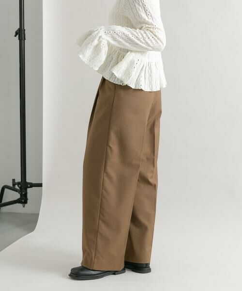 KBF / ケービーエフ その他パンツ | 『2サイズ展開』タックストレートスラックス | 詳細3