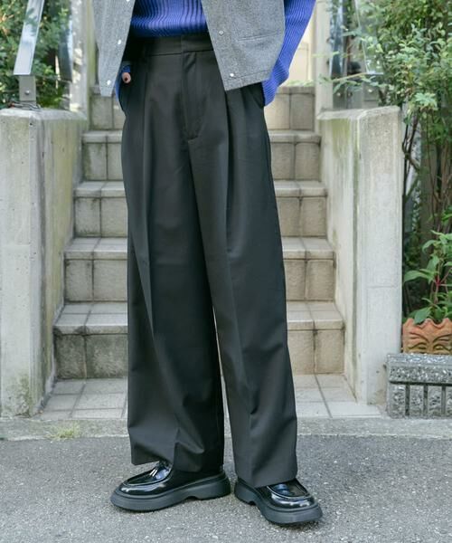 KBF / ケービーエフ その他パンツ | 『2サイズ展開』タックストレートスラックス | 詳細10