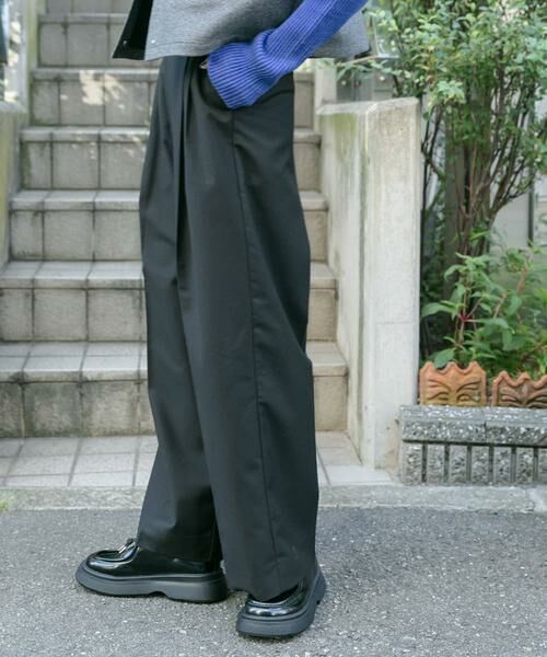 KBF / ケービーエフ その他パンツ | 『2サイズ展開』タックストレートスラックス | 詳細11