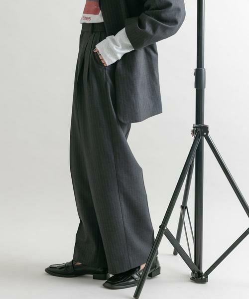 KBF / ケービーエフ その他パンツ | 『2サイズ展開』タックストレートスラックス | 詳細20