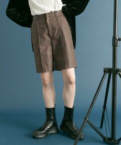KBF / ケービーエフ ショート・ハーフ・半端丈パンツ | ピンタックショートパンツ