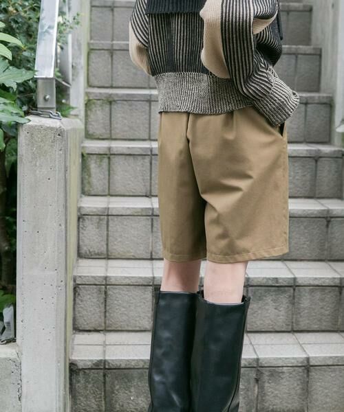KBF / ケービーエフ ショート・ハーフ・半端丈パンツ | ピンタックショートパンツ | 詳細2