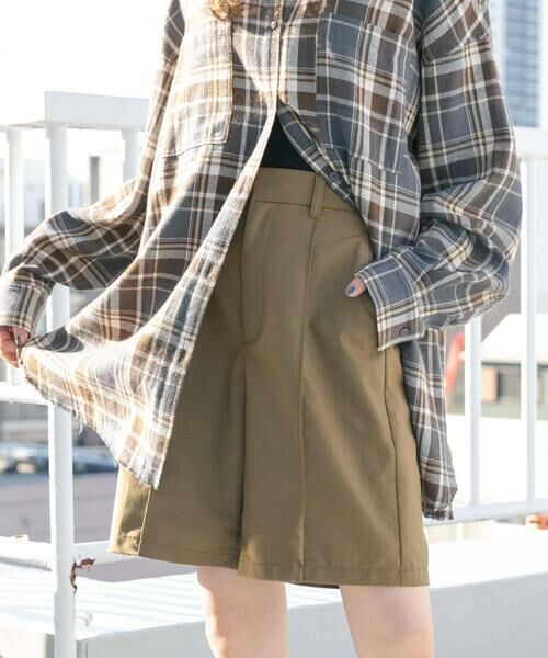 KBF / ケービーエフ ショート・ハーフ・半端丈パンツ | ピンタックショートパンツ | 詳細5