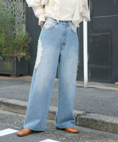 KBF / ケービーエフ デニムパンツ | 『低身長向けも展開』ダメージウォッシングデニム