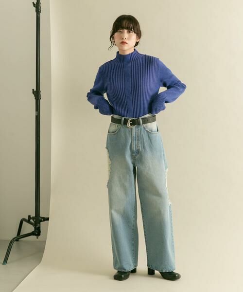 KBF / ケービーエフ デニムパンツ | 『低身長向けも展開』ダメージウォッシングデニム | 詳細10