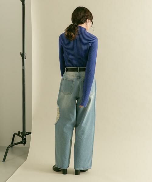 KBF / ケービーエフ デニムパンツ | 『低身長向けも展開』ダメージウォッシングデニム | 詳細12