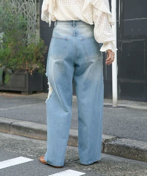 KBF / ケービーエフ デニムパンツ | 『低身長向けも展開』ダメージウォッシングデニム | 詳細2