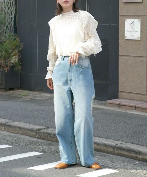 KBF / ケービーエフ デニムパンツ | 『低身長向けも展開』ダメージウォッシングデニム | 詳細3