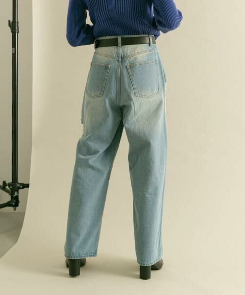 KBF / ケービーエフ デニムパンツ | 『低身長向けも展開』ダメージウォッシングデニム | 詳細9