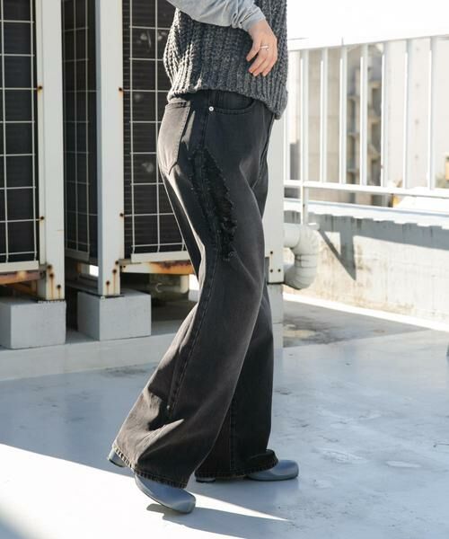 KBF / ケービーエフ デニムパンツ | 『低身長向けも展開』ダメージウォッシングデニム | 詳細21