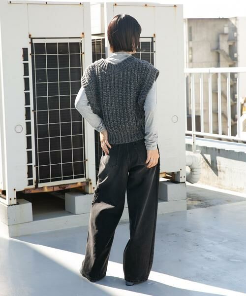 KBF / ケービーエフ デニムパンツ | 『低身長向けも展開』ダメージウォッシングデニム | 詳細23