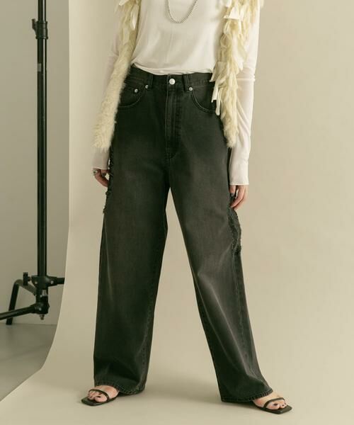 KBF / ケービーエフ デニムパンツ | 『低身長向けも展開』ダメージウォッシングデニム | 詳細26