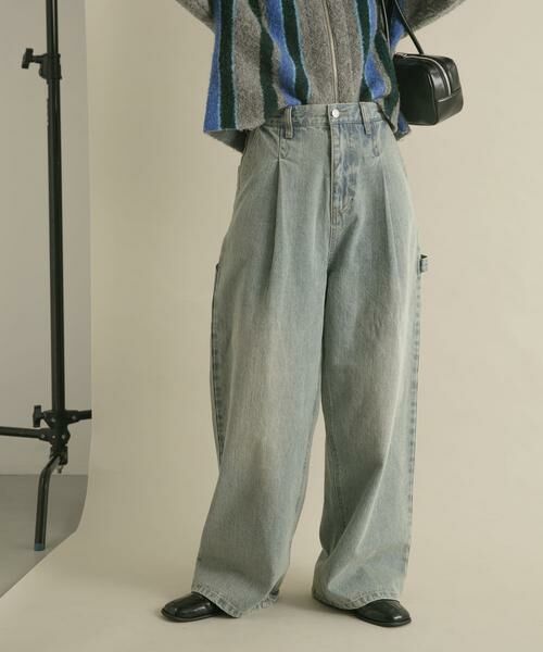 KBF / ケービーエフ デニムパンツ | 『低身長向けも展開』ペインターWIDEデニム | 詳細15