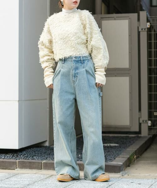 KBF / ケービーエフ デニムパンツ | 『低身長向けも展開』ペインターWIDEデニム | 詳細2