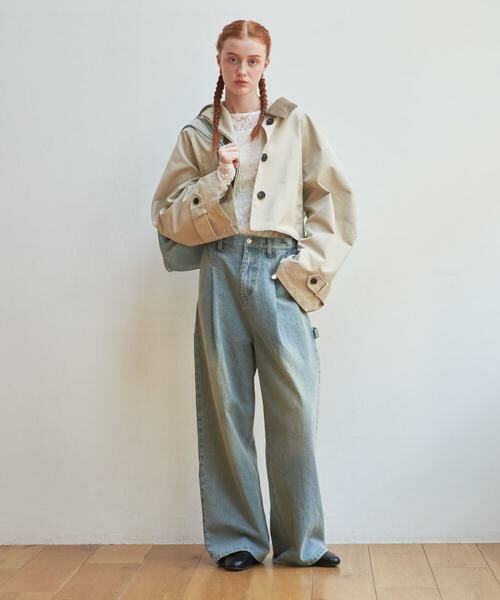 KBF / ケービーエフ デニムパンツ | 『低身長向けも展開』ペインターWIDEデニム | 詳細6