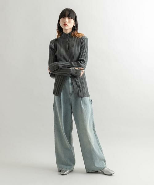 KBF / ケービーエフ デニムパンツ | 『低身長向けも展開』ペインターWIDEデニム | 詳細9