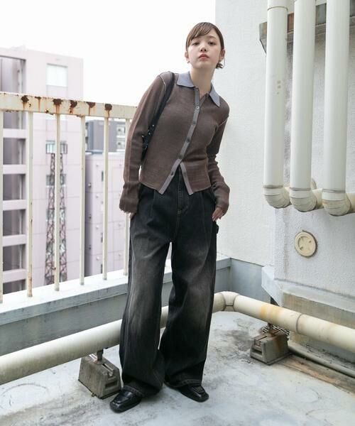 KBF / ケービーエフ デニムパンツ | 『低身長向けも展開』ペインターWIDEデニム | 詳細29