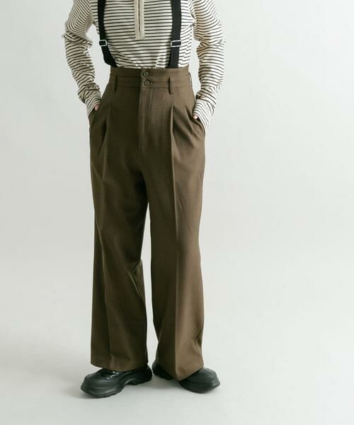 KBF / ケービーエフ その他パンツ | ハイウエストサスペンダーパンツ | 詳細2