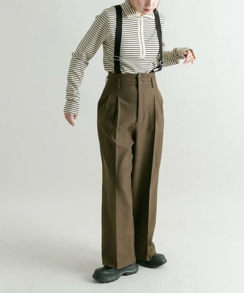 KBF / ケービーエフ その他パンツ | ハイウエストサスペンダーパンツ | 詳細4